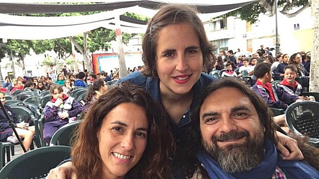 Los cuentistas Begoña Perera, Tania Sánchez y Pep Bruno /  C7