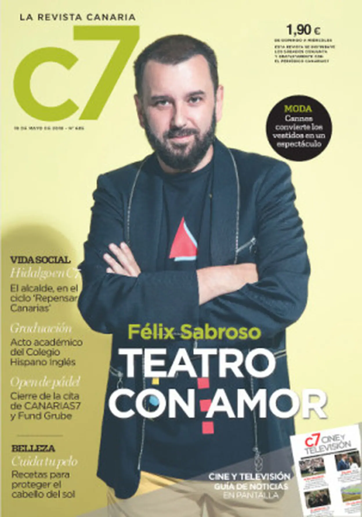 Félix Sabroso, portada de C7