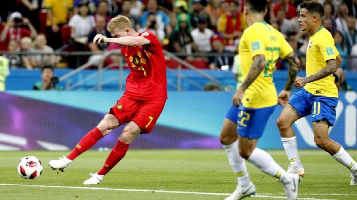 Bélgica muestra todo su potencial y despide a Brasil (1-2)