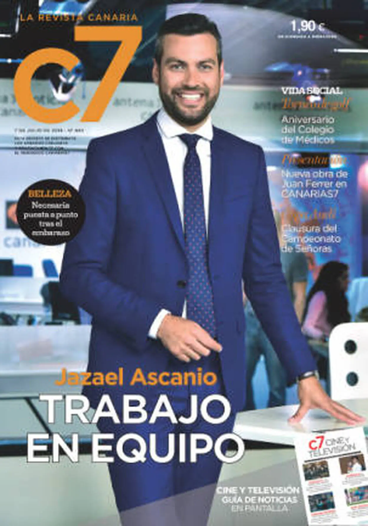 Jazael Ascanio, portada de C7