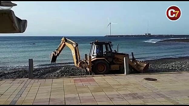 Arinaga se recupera tras el temporal