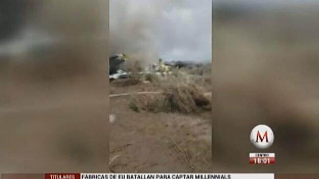 Sin muertos en el accidente aéreo de México