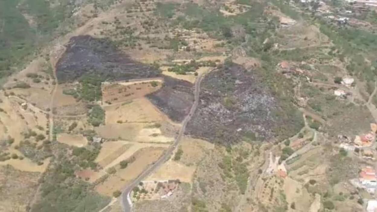 2,5 hectáreas quemadas entre Telde e Ingenio