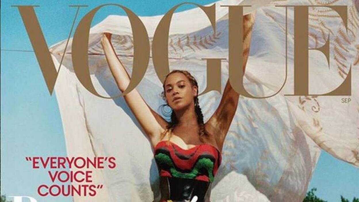 Beyoncé. Expone en Instagram su portada de ‘Vogue’