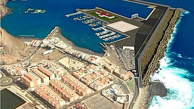 Infografía del proyecto previsto en  Agaete . / C7.