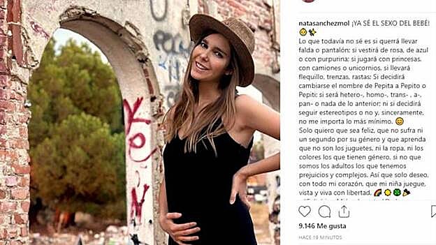 Natalia Sánchez desvela el sexo de su bebé