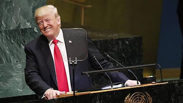 Trump provoca risas en la ONU con una hiperbólica defensa de sus hazañas