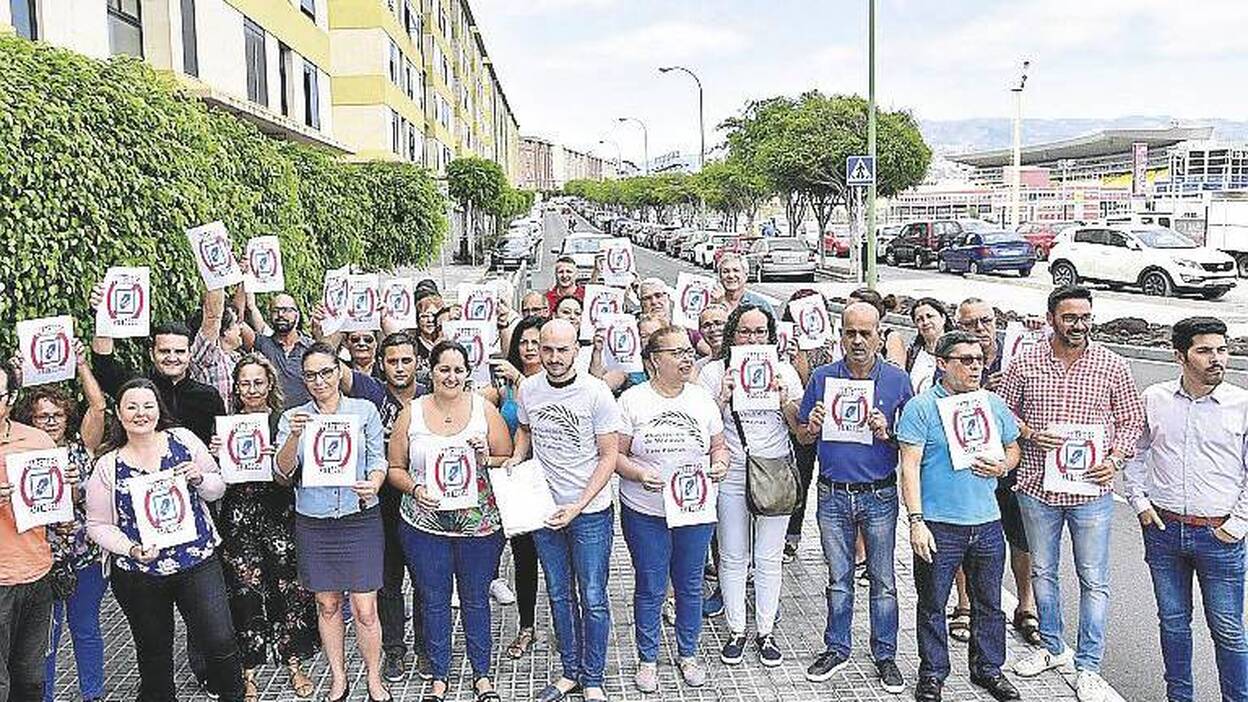 El Ayuntamiento renuncia a  ampliar la zona azul de Siete Palmas