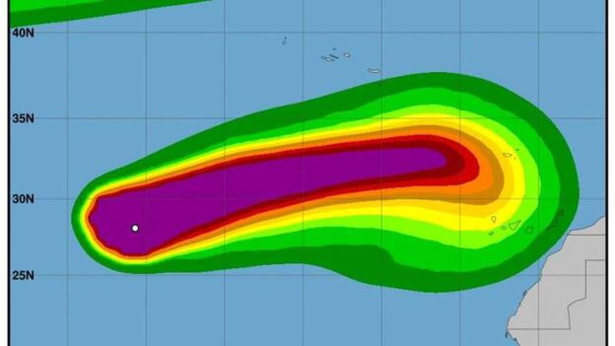 Vientos de más de 70 kilómetros por Leslie