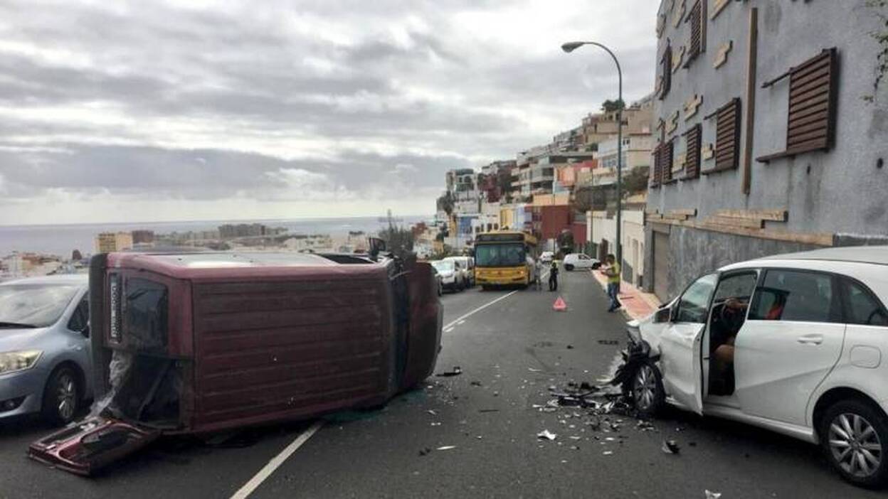 Da positivo tras un vuelco en San Antonio