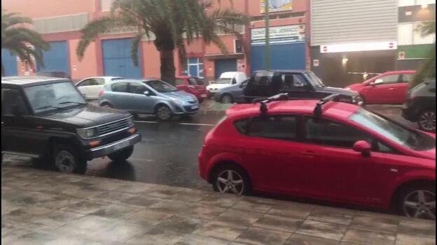 Noche de lluvia y apagones en Gran Canaria