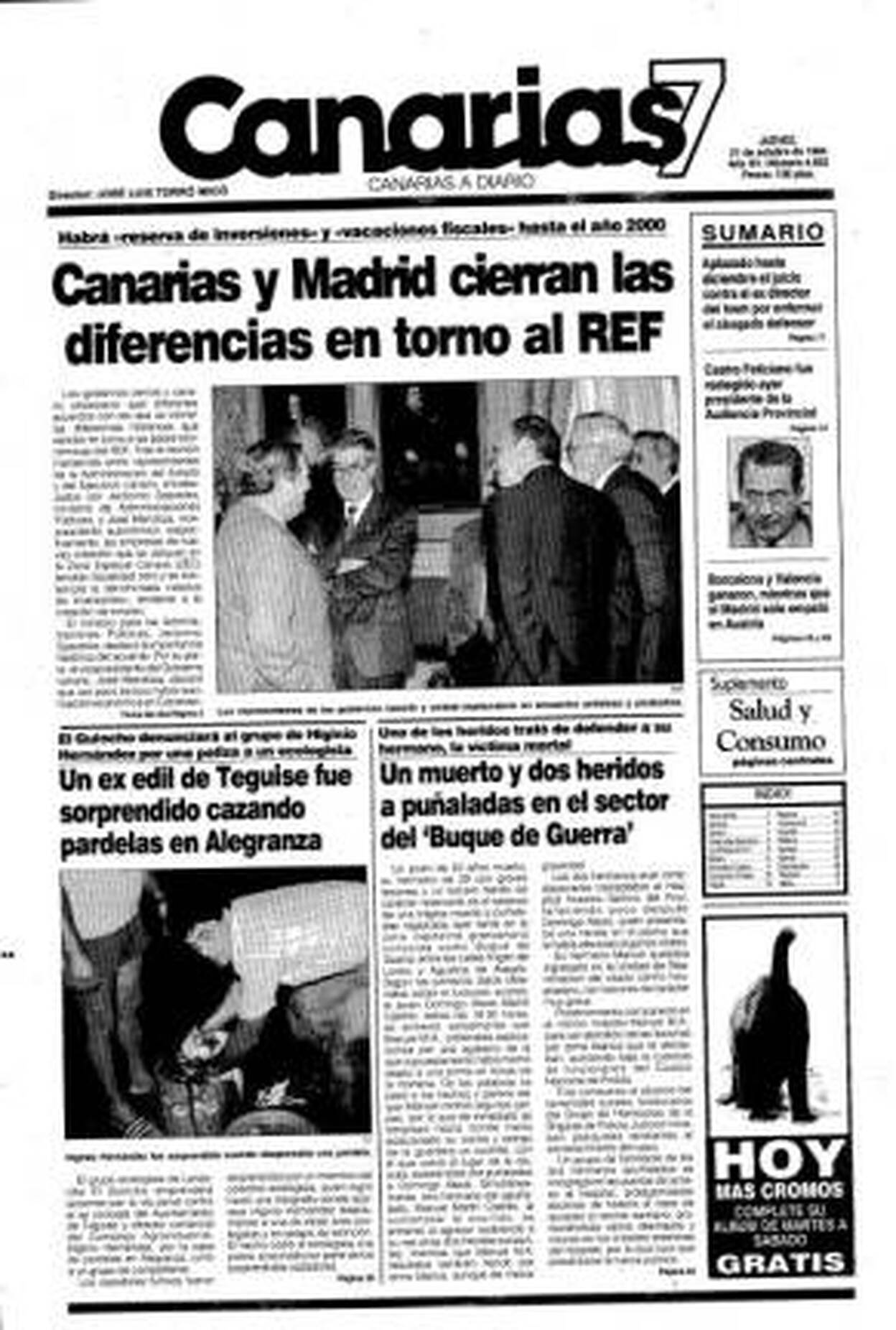 Hace 25 años en Canarias7