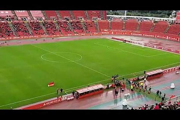 Así fue el saludo inicial de la UD y el Mallorca