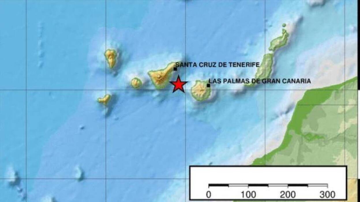 Nuevo terremoto entre Gran Canaria y Tenerife