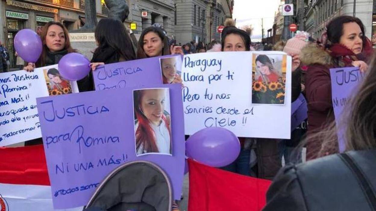 La familia pide «justicia» para Romina en Madrid