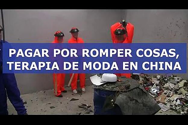 Pagar por destrozar cosas, una peculiar terapia antiestrés que llega a Pekín