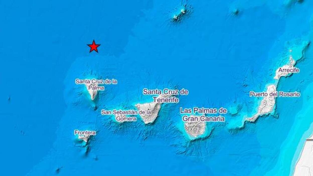Nuevo terremoto al norte de La Palma