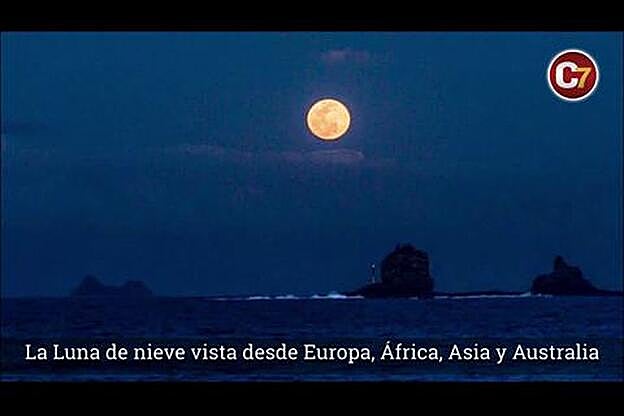 La superluna de nieve en imágenes