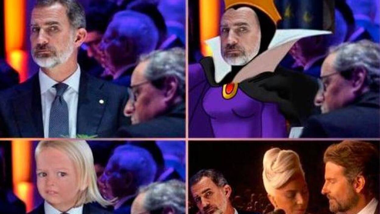 El meme del año: la mirada asesina del rey a Torra