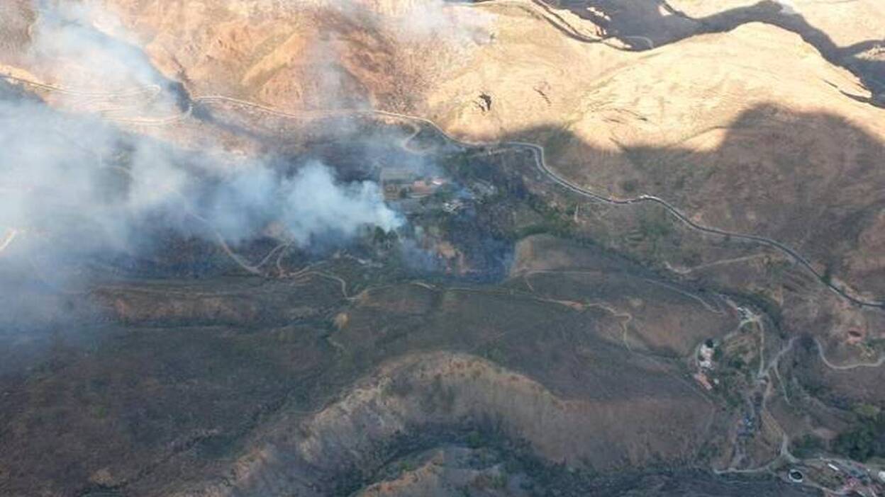 Imágenes aéreas del incendio