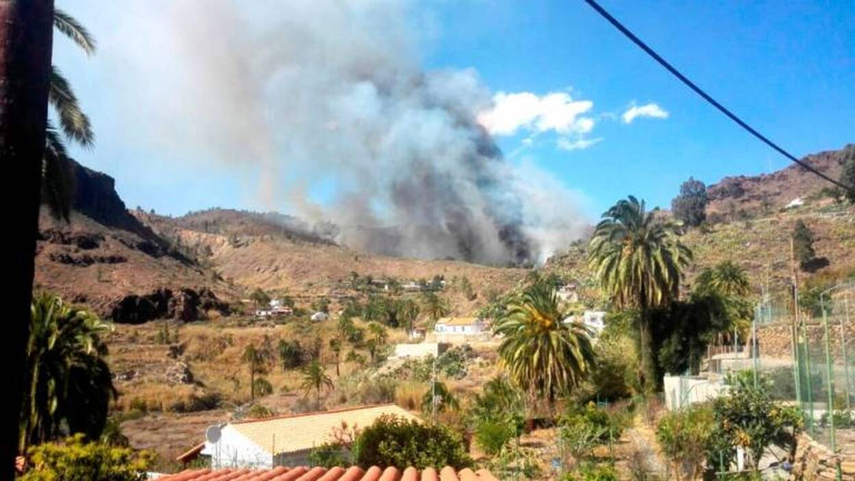 Evacúan el hotel Molino del Agua de Fataga