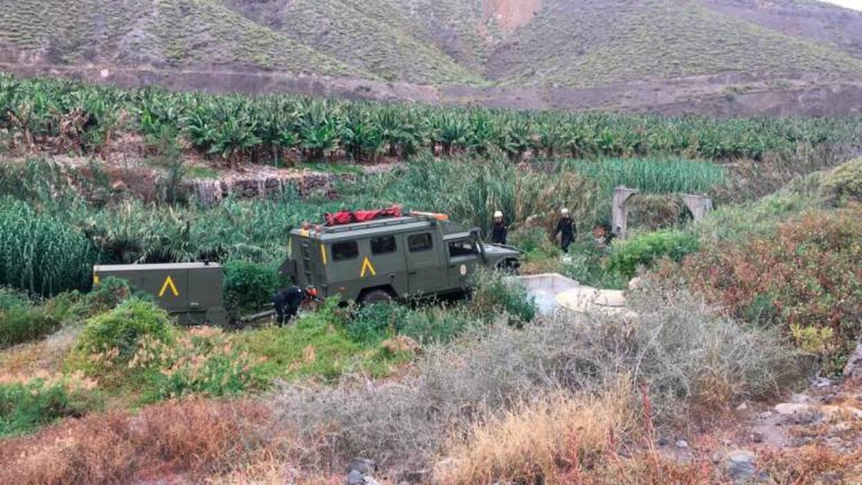 La UME retoma la búsqueda de Juani Ramos en Firgas y Moya