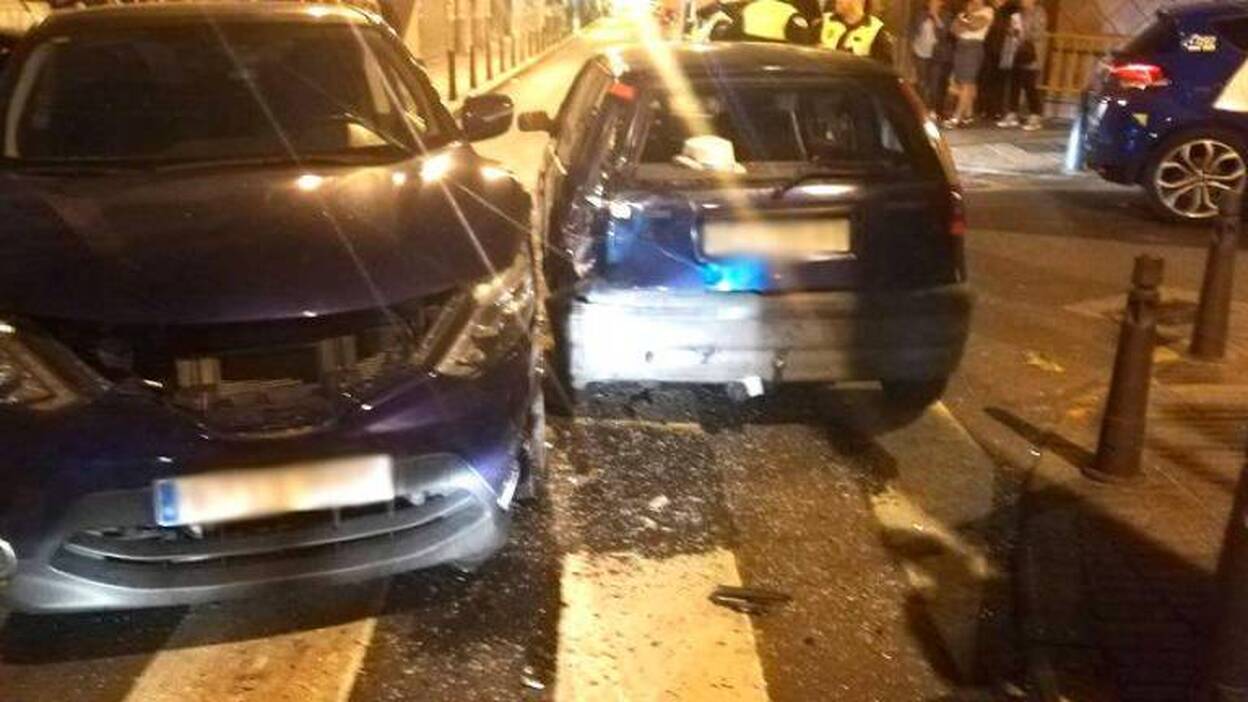 Accidente con cinco heridos en La Naval