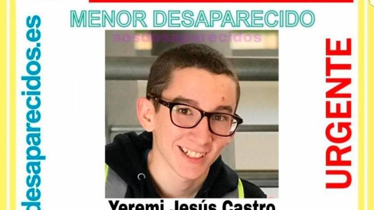 Yeremi Jesús, de 15 años, aparece en buen estado