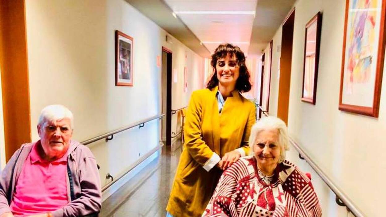 Penélope Cruz rueda en el centro de El Pino