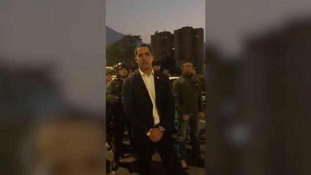 Guaidó anuncia que militares dieron "de una vez el paso" para unirse a él