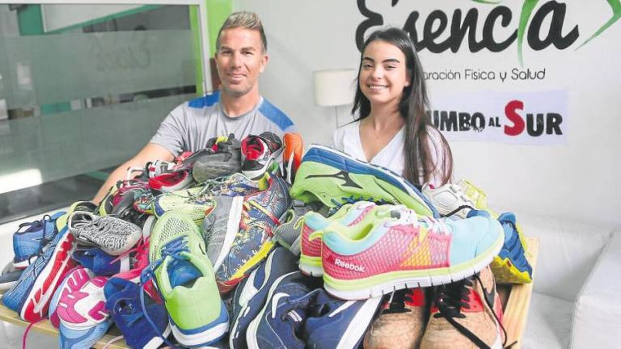 Viaje solidario a Etiopía cargado de zapatillas deportivas