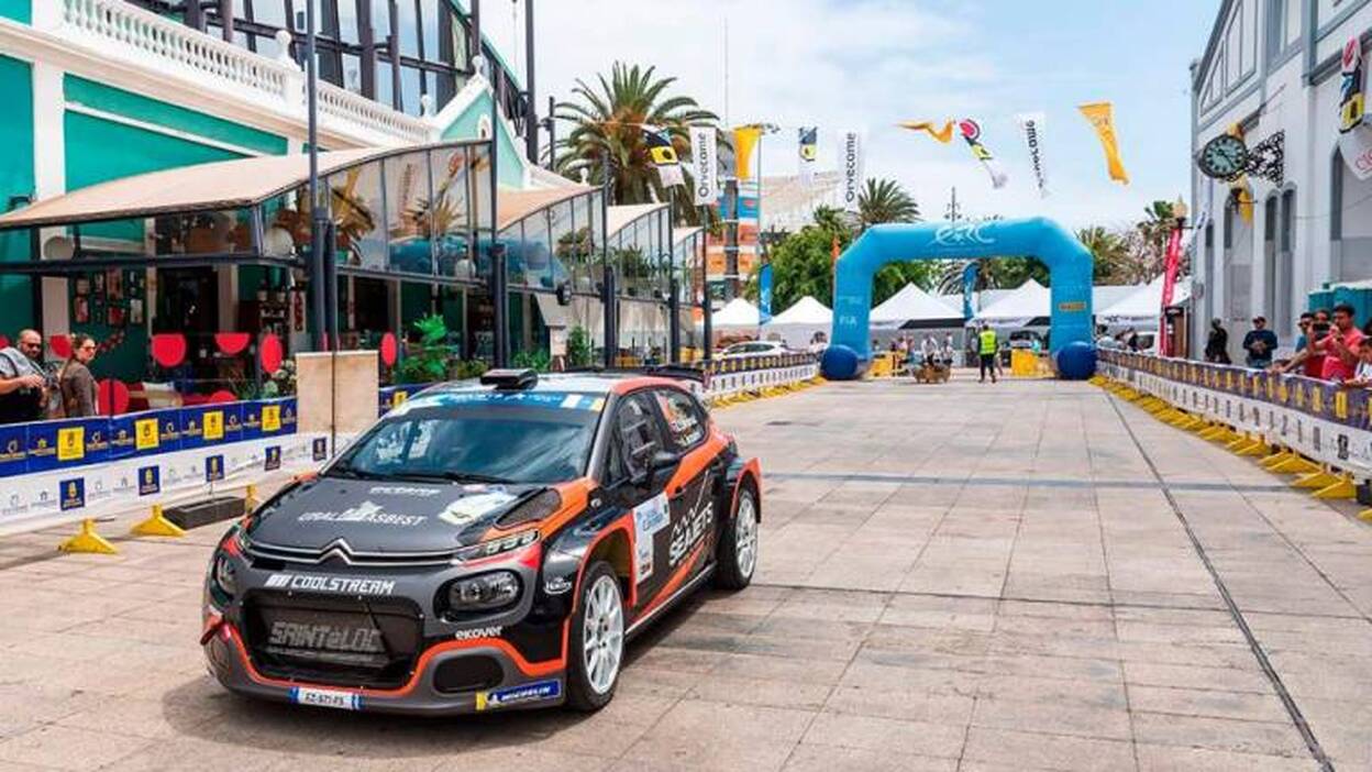 Despliegue especial en el tramo urbano del Rally Islas Canarias