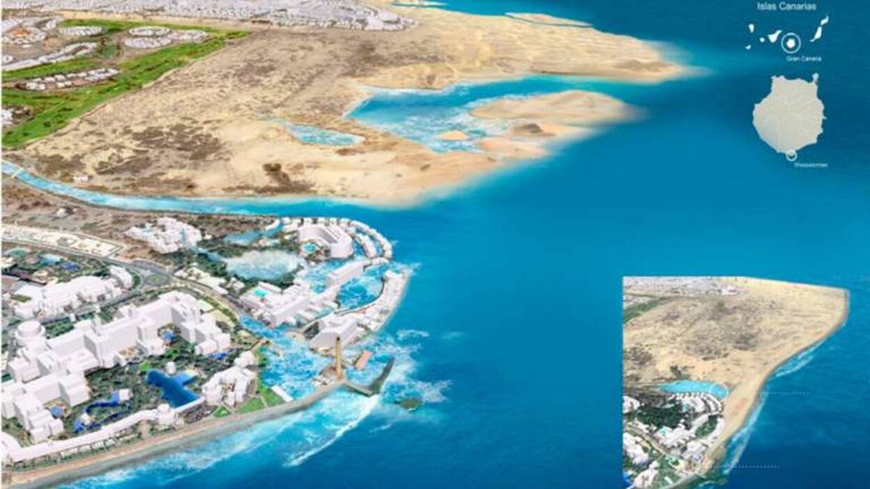 Un lago en las dunas y brezos en el Teide