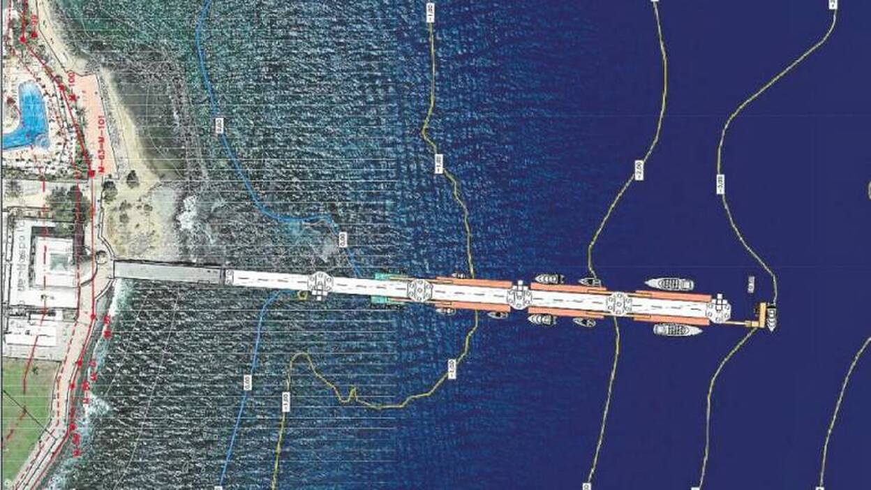 Costas desestima el proyecto para ampliar el muelle del Faro