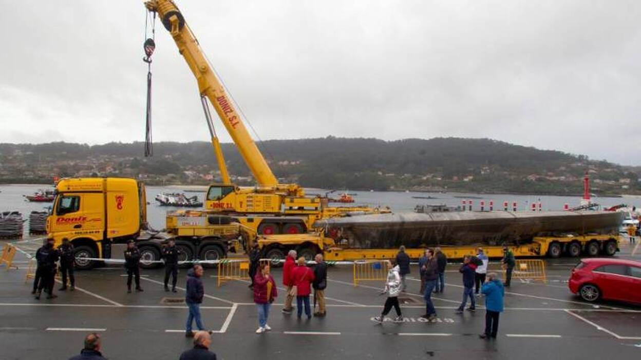 El 'narcosubmarino' reflotado en Galicia cruzó el Atlántico con la droga