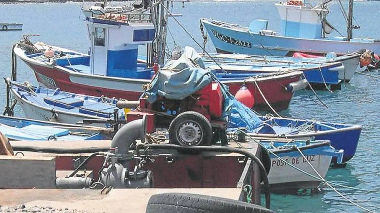 Una banda de narcos llevó en un barco 623 kilos de hachís al muelle de La Aldea