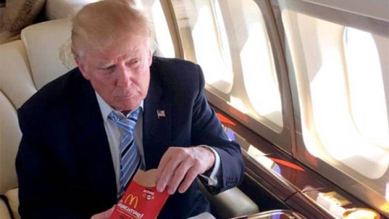Donald Trump fomenta la comida rápida