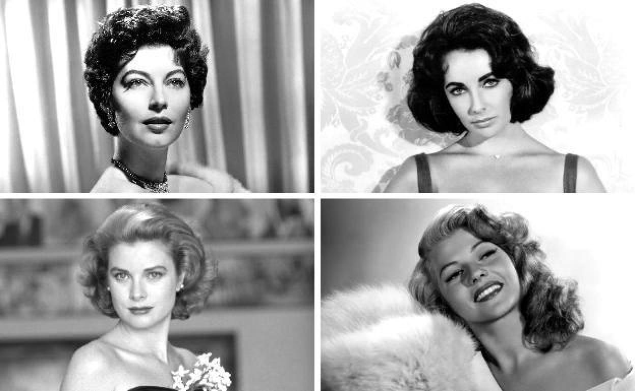Ava Gardner, Elizabeth Taylor, Grace Kelly y Rita Hayworth, las cuatro protagonistas de 'Diosas de Hollywood' (Ed. Plaza y Janés).