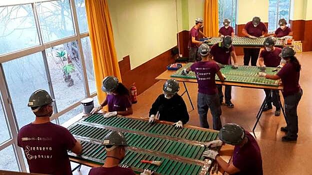 Un momento de un curso de un PFAE en Las Palmas.