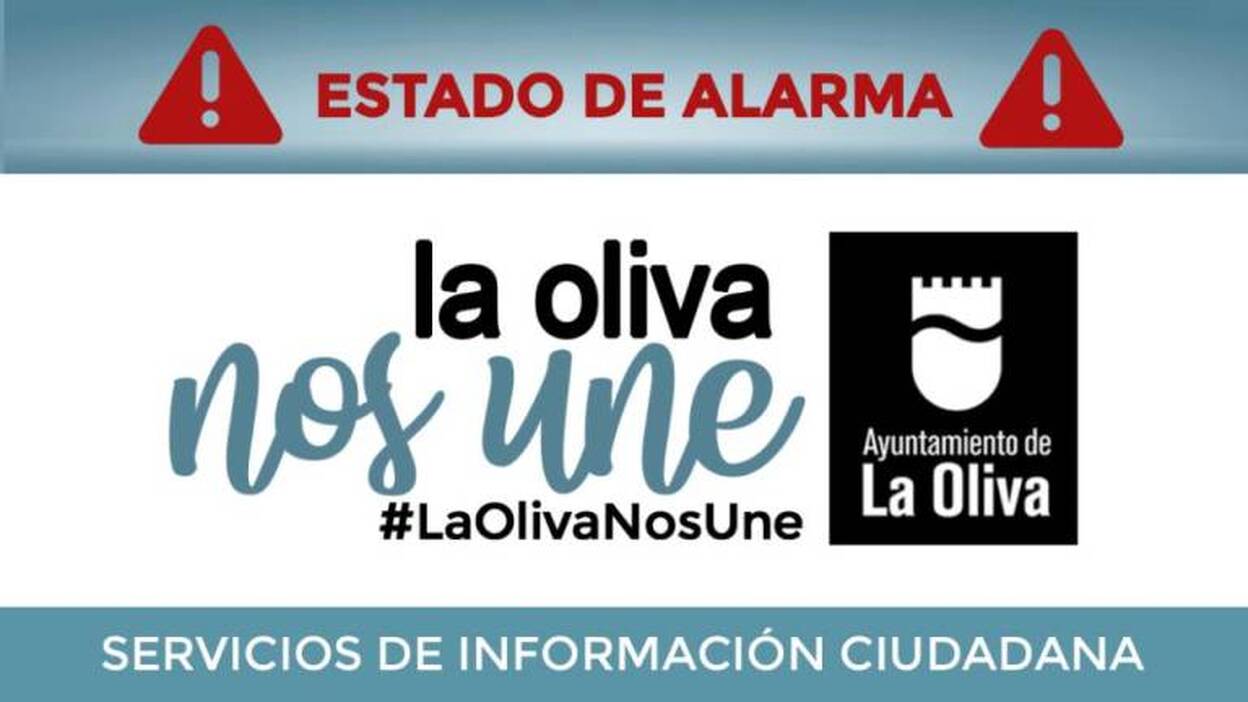 Servicios del Ayuntamiento de La Oliva durante el Estado de Alarma