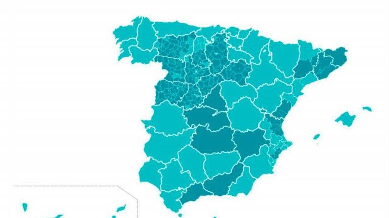 Así queda el mapa de las fases de la desescalada