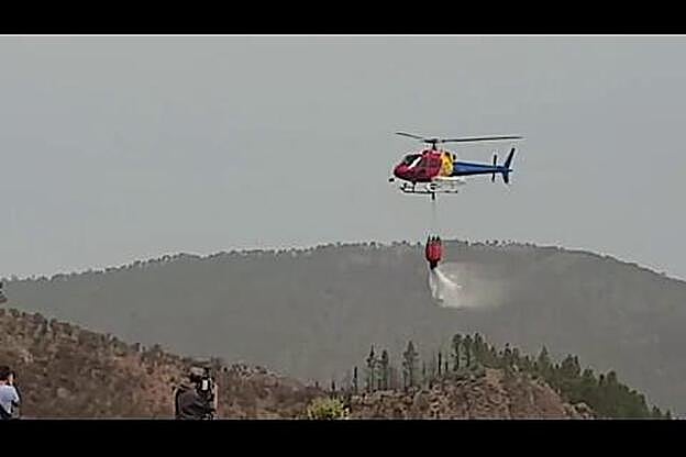 En marcha el segundo helicóptero contraincendios