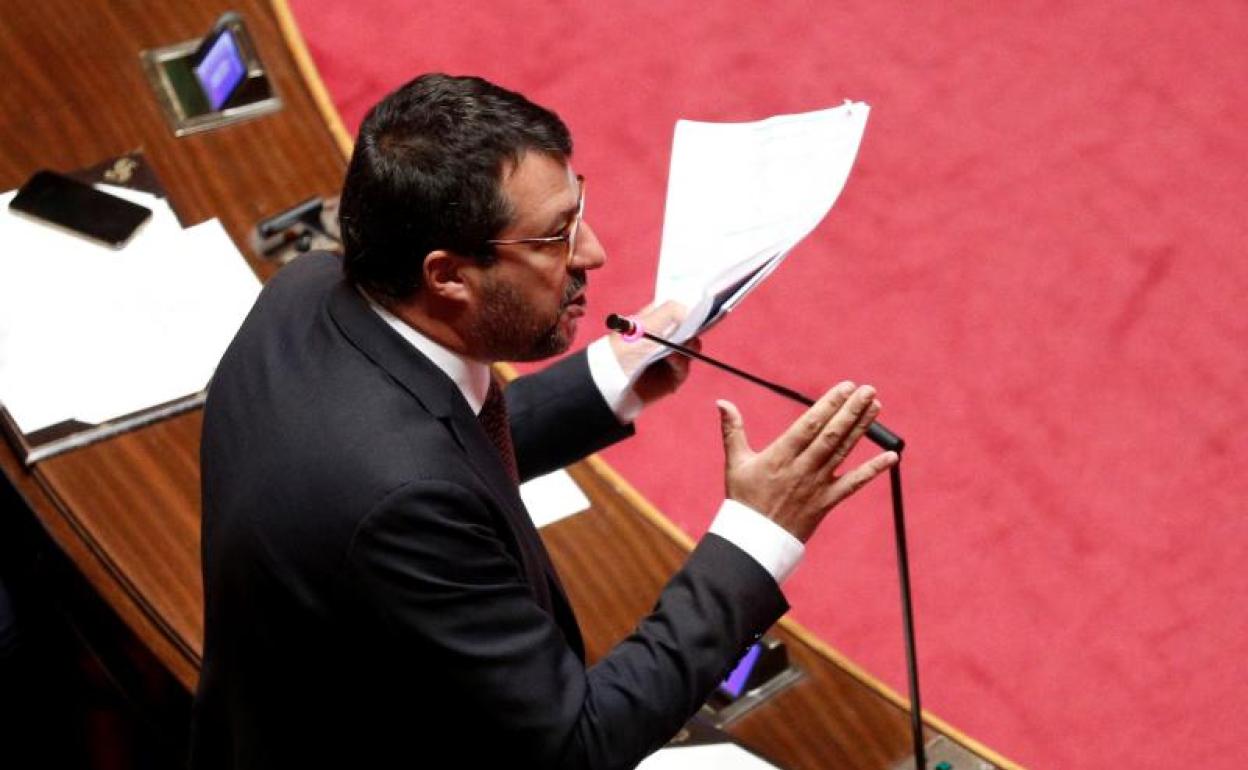 Matteo Salvini, secretario federal de la Liga Norte 