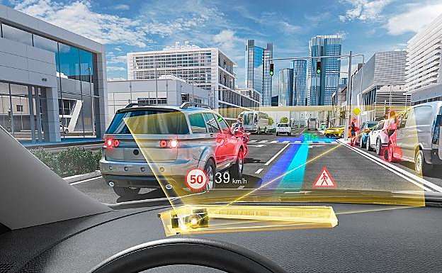 La realidad aumentada llega a los parabrisas de los coches