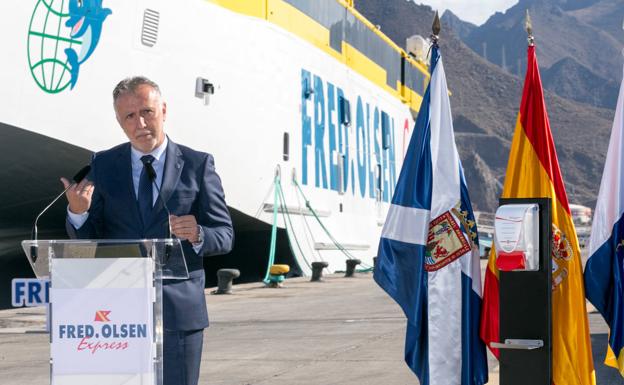 Fred. Olsen Express trae a Canarias el trimarán más moderno y rápido del mundo para cubrir la ruta entre Tenerife y Gran Canaria