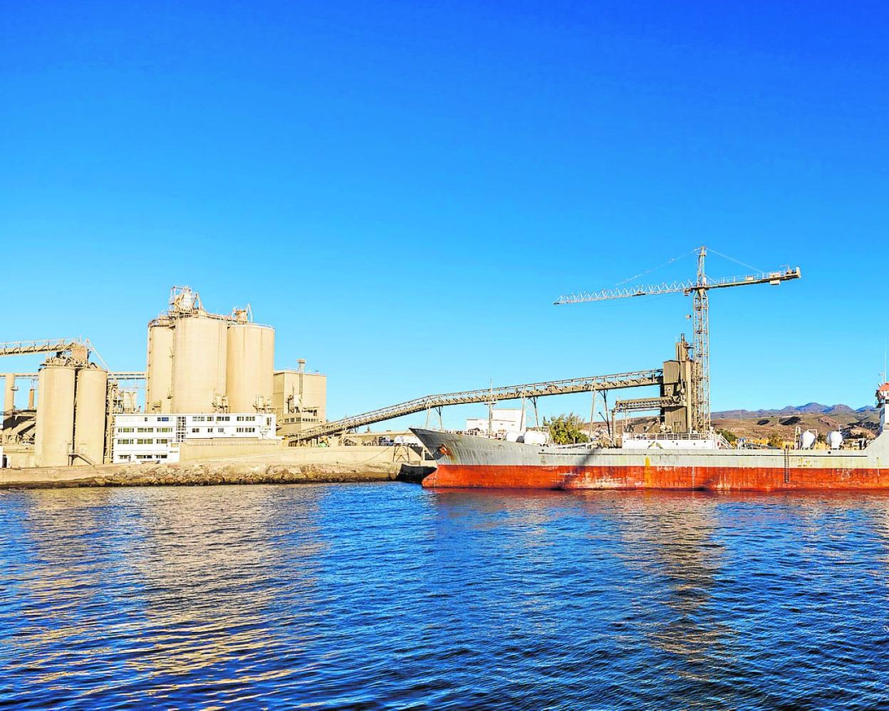 Imagen de las instalaciones, en la Bahía de Santa águeda. 