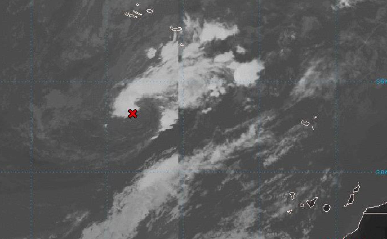 Imagen de los restos del ciclón Paulette