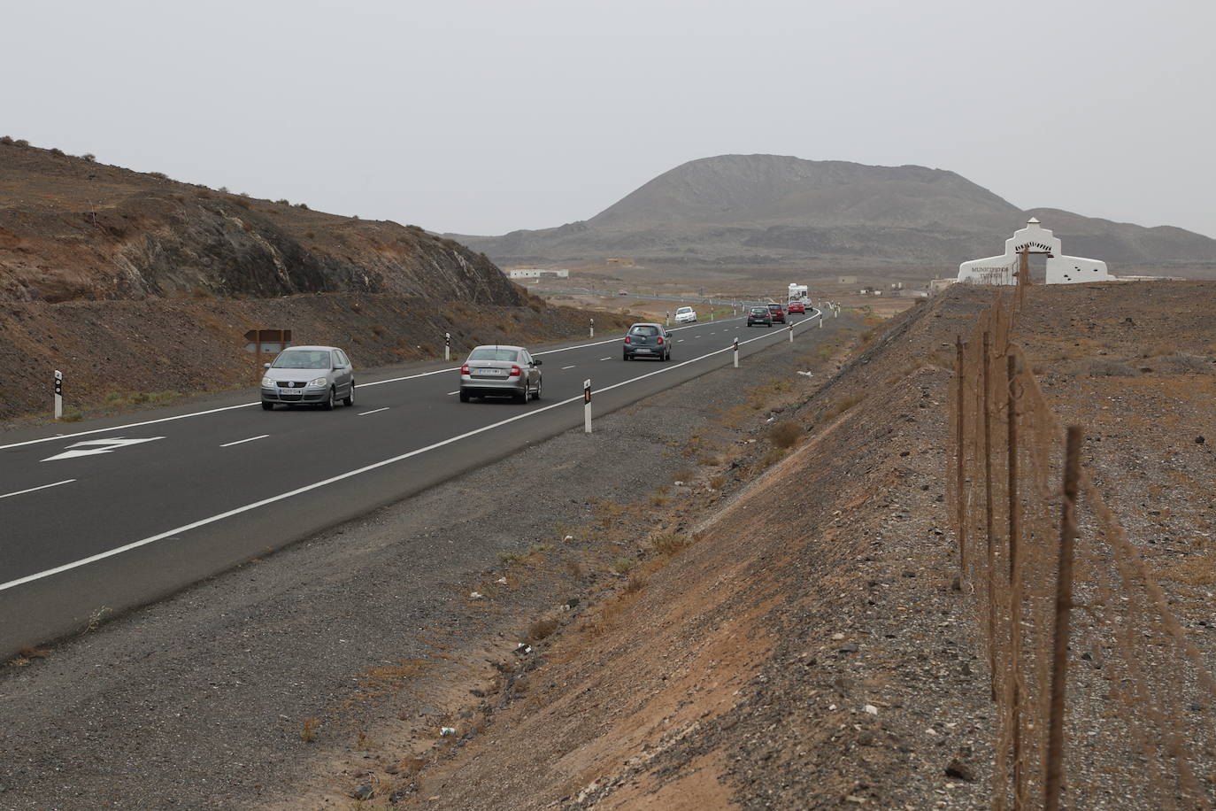 Imagen de la carretera de Pozo Negro. 
