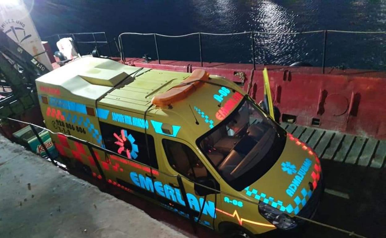 Traslado de ambulancia. 