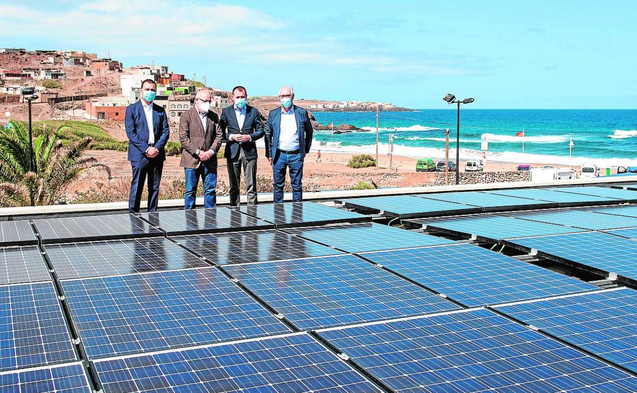 La depuradora de Bocabarranco dispone ya de una planta fotovoltaica para su autoconsumo energético. 